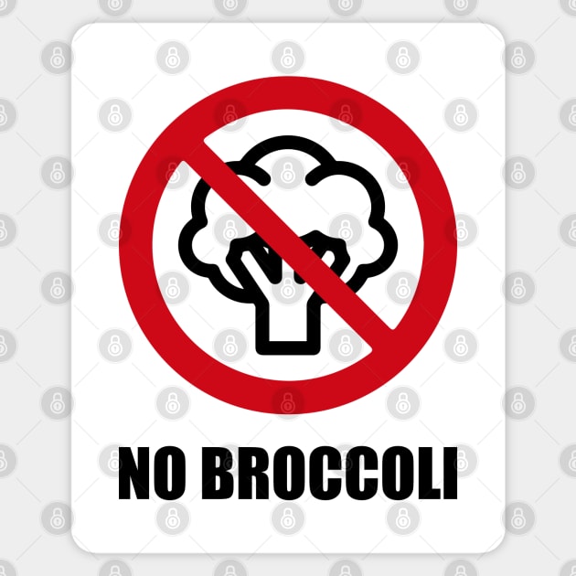 NO BROCOLLI - Anti series - Nasty smelly foods - 1B Sticker by FOGSJ